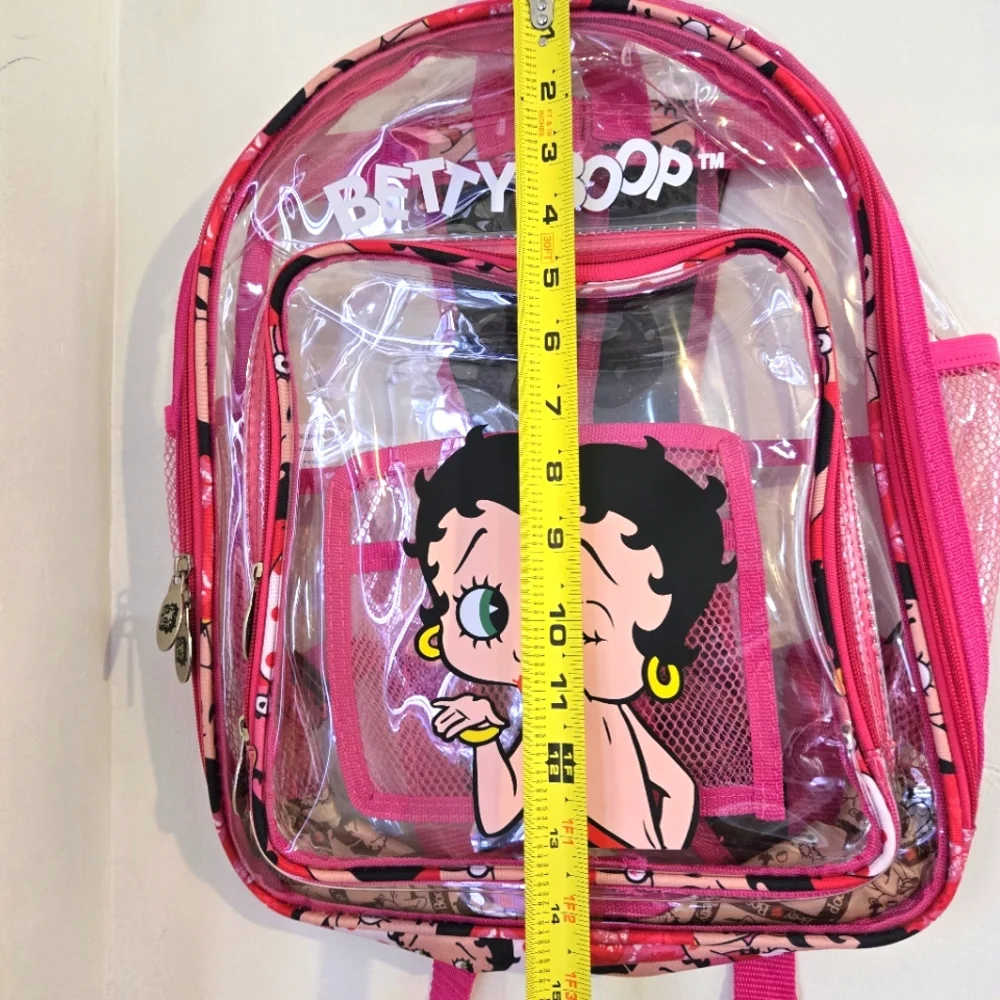 Betty Boop Clear Pink Backpack